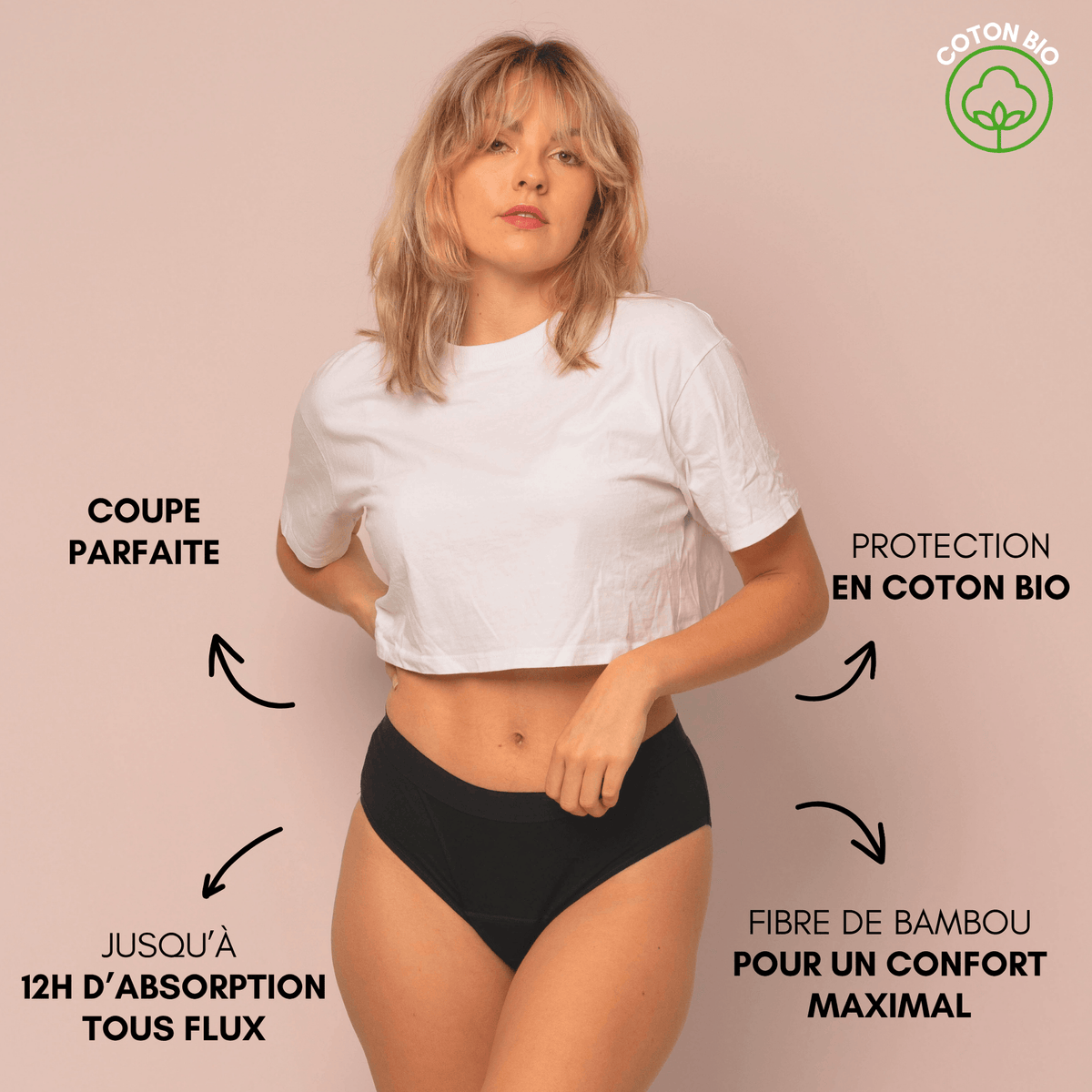 Culotte Menstruelle - 4 Couches Ultra-Absorbantes, Confort & Zéro Fuite