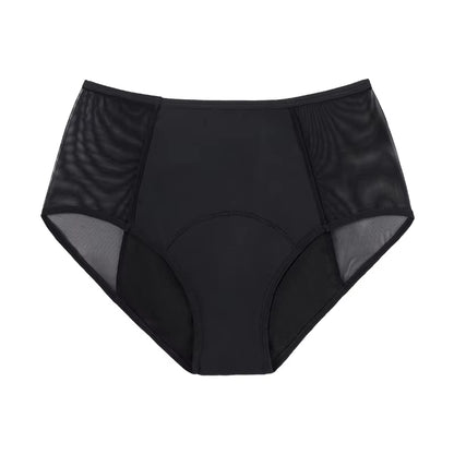 Sexy Women4-Layer Leakproof Menstrual Panties High Waist Absorbent Briefs Breathable Seamless5Xl6Xlsolid Period Underwear